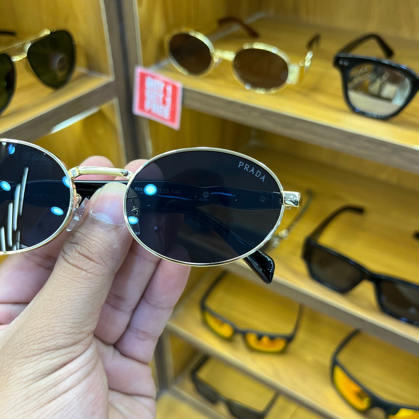 Prada Milano Oval Unisex Sunglasses