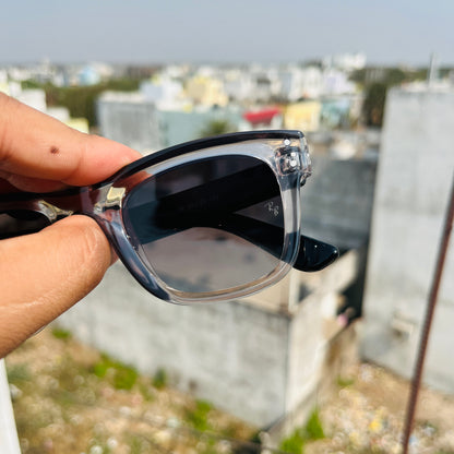 RB Reverse Trans Black Premium Fashion Sunglass