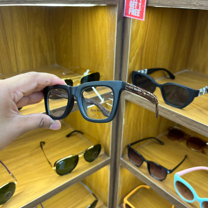 Miu Miu stylish Wooden Frame Trending Sunglasses