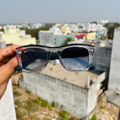 RB Reverse Trans Black Premium Fashion Sunglass