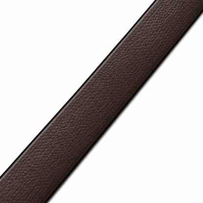 Tommy Hilfiger  Brown Textured Leather Belt – Signature Square Buckle