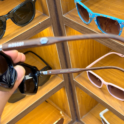 Moscot Rectangle wooden strap Premium Sunglasses