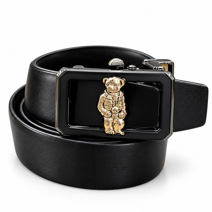 Polo Teddy Bear Reversible Belt – Black & Brown | Dual-Tone Automatic Buckle