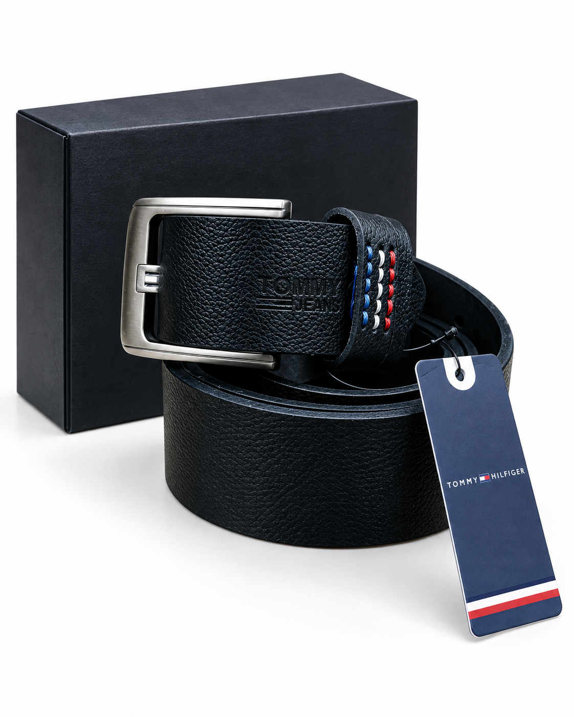 Tommy Hilfiger Black Leather Belt