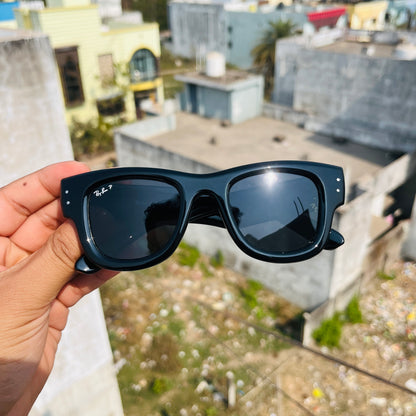 RB WAYFARER PUFFER Glossy Black Premium Fashion Sunglass