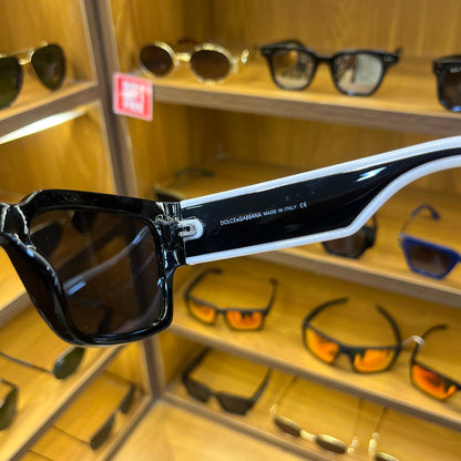 D&G Black-White Premium Sunglasses