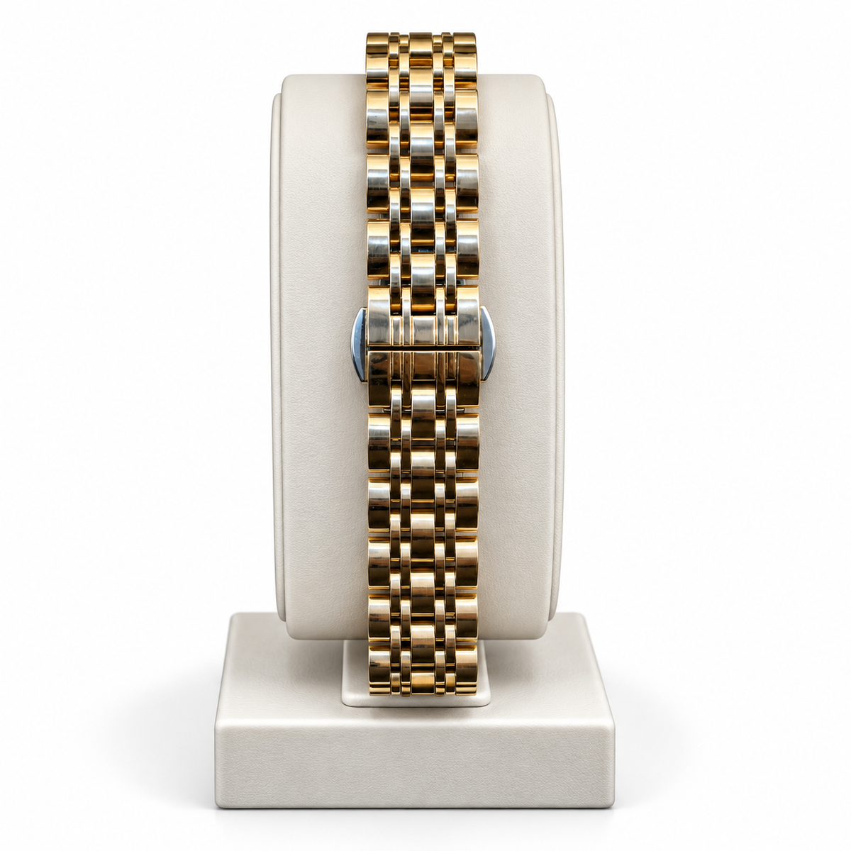 Emporio Armani White Dial Gold-Tone Chronograph Watch