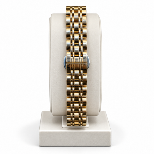 Emporio Armani White Dial Gold-Tone Chronograph Watch