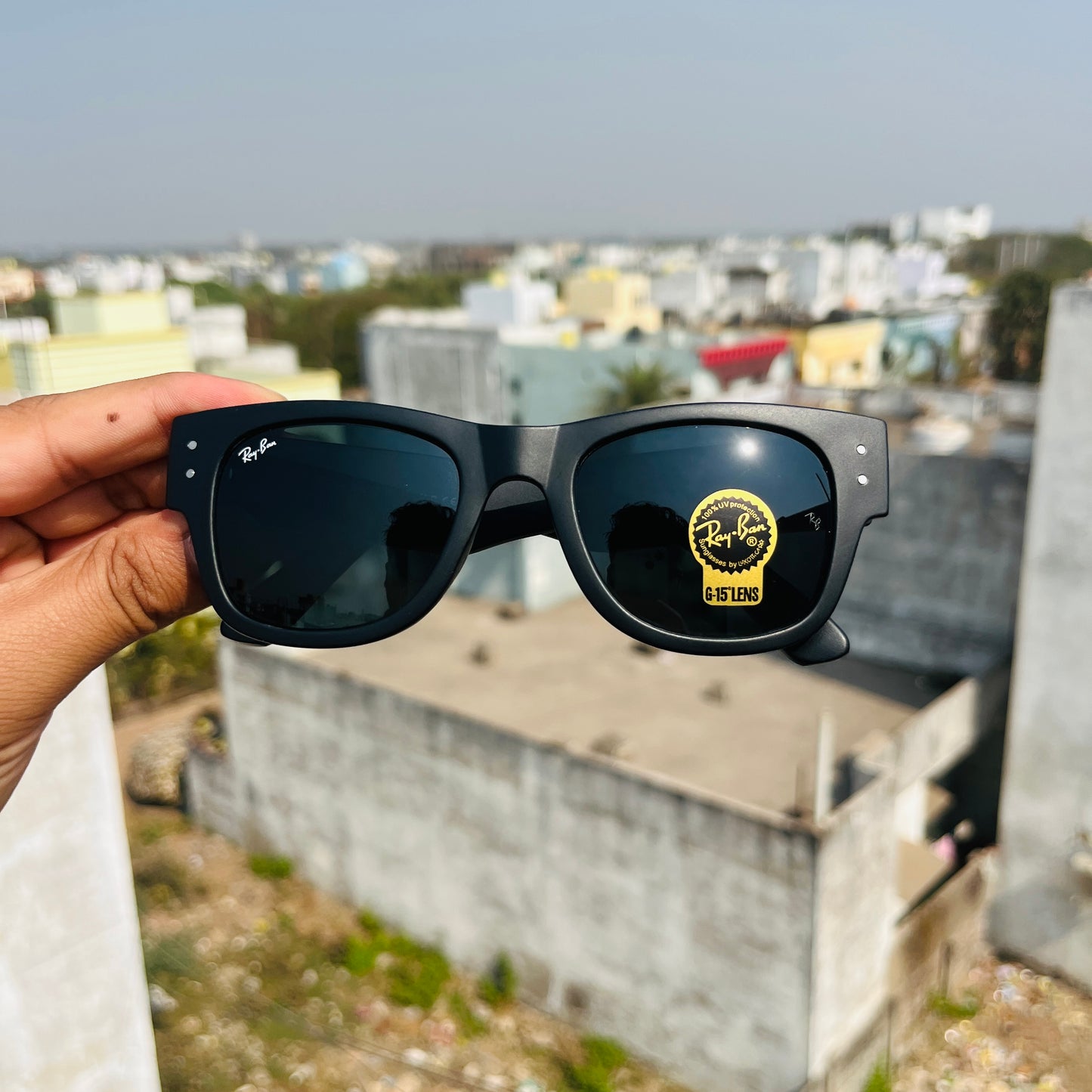 RB WAYFARER PUFFER Matt Black Premium Fashion Sunglass