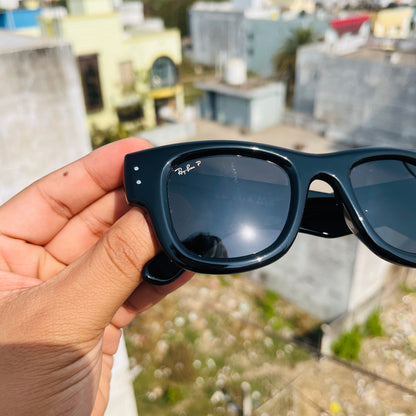 RB WAYFARER PUFFER Glossy Black Premium Fashion Sunglass