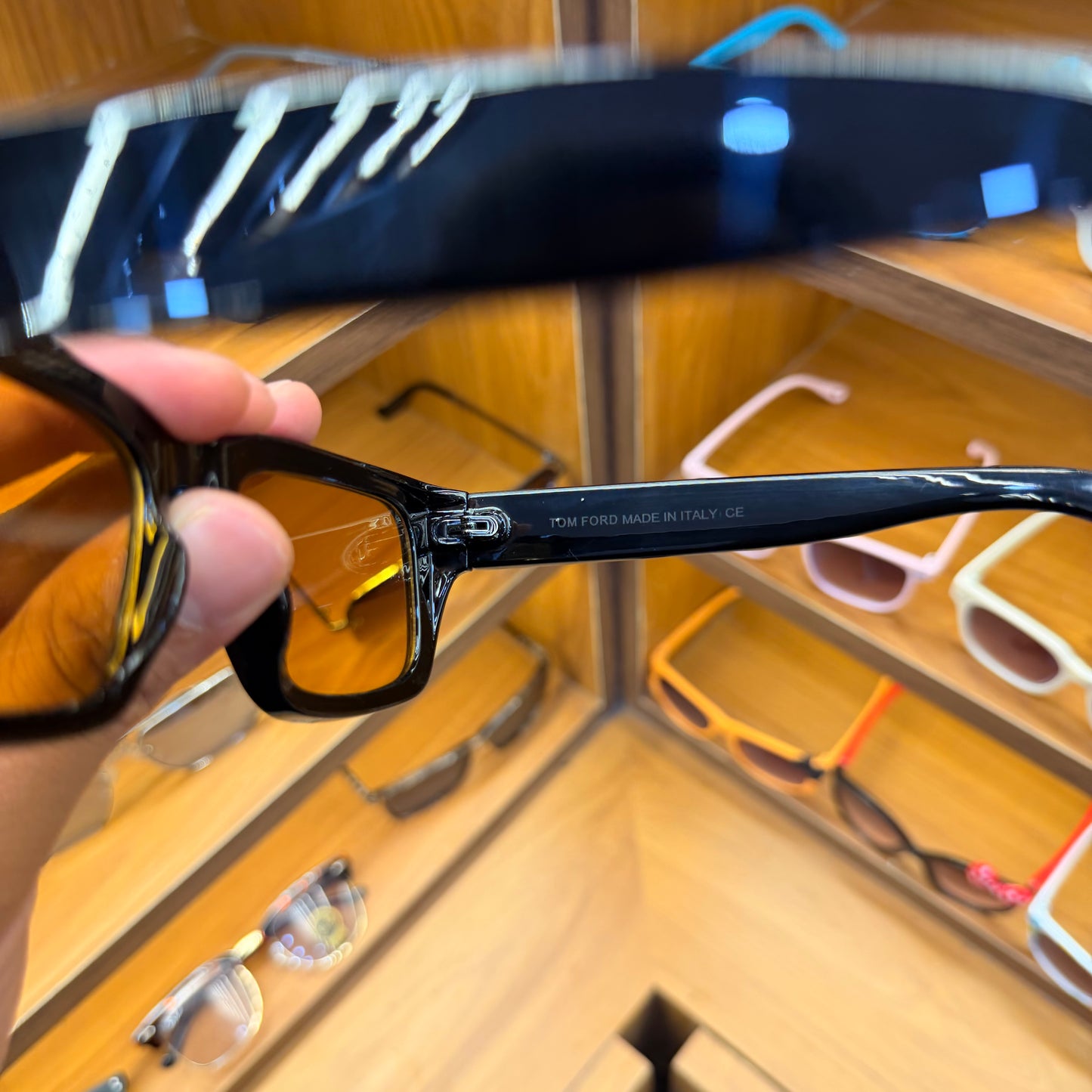 Tom ford rectangle yellow-black Premium Sunglasses