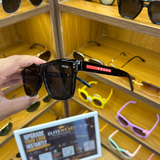 Black Rectangle 3835 Unisex Sunglasses