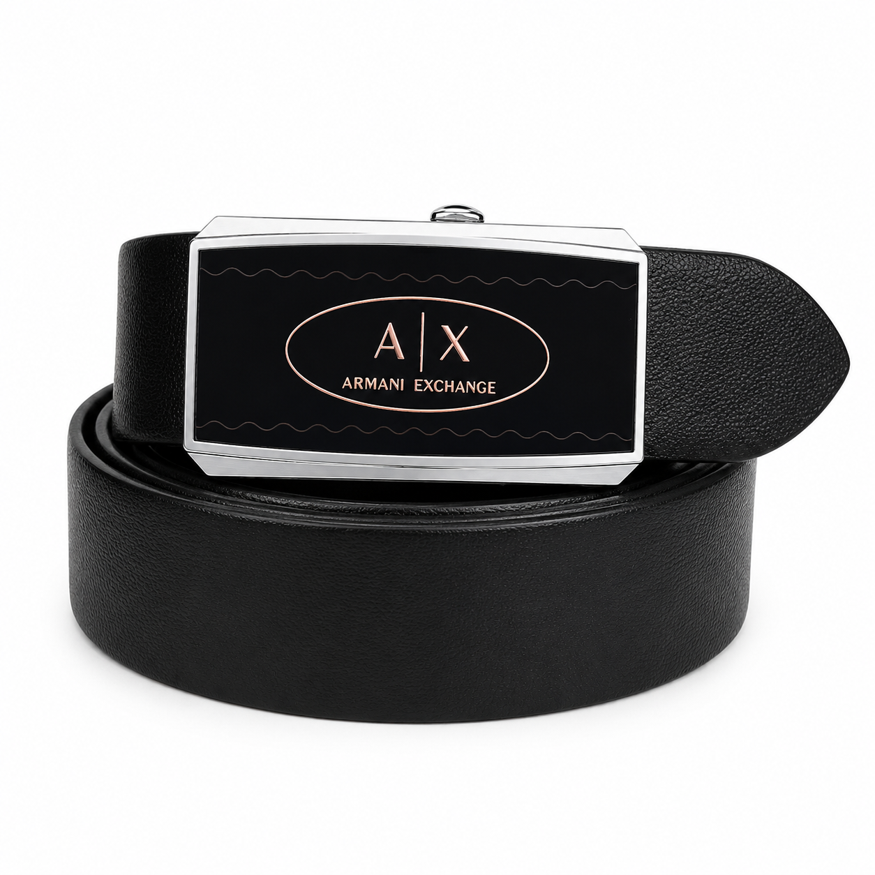 Armani Exchange Black Automatic Belt