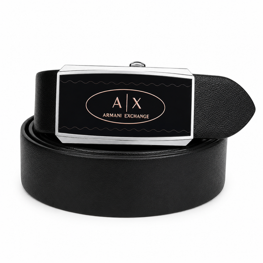 Armani Exchange Black Automatic Belt