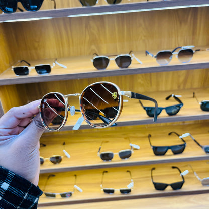 RB Ferrari Oval Brown Colour Premium Sunglass