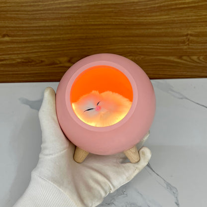 Cat House Night Light, USA Charging, Touch Adjustable, 1.2W, Rechargeable, Soft Warm Light, Ideal Fir Bedroom, Best For Gifting