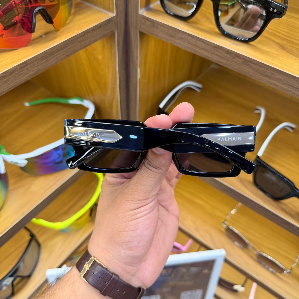 Balmain  Rectangle Trending Premium Sunglasses
