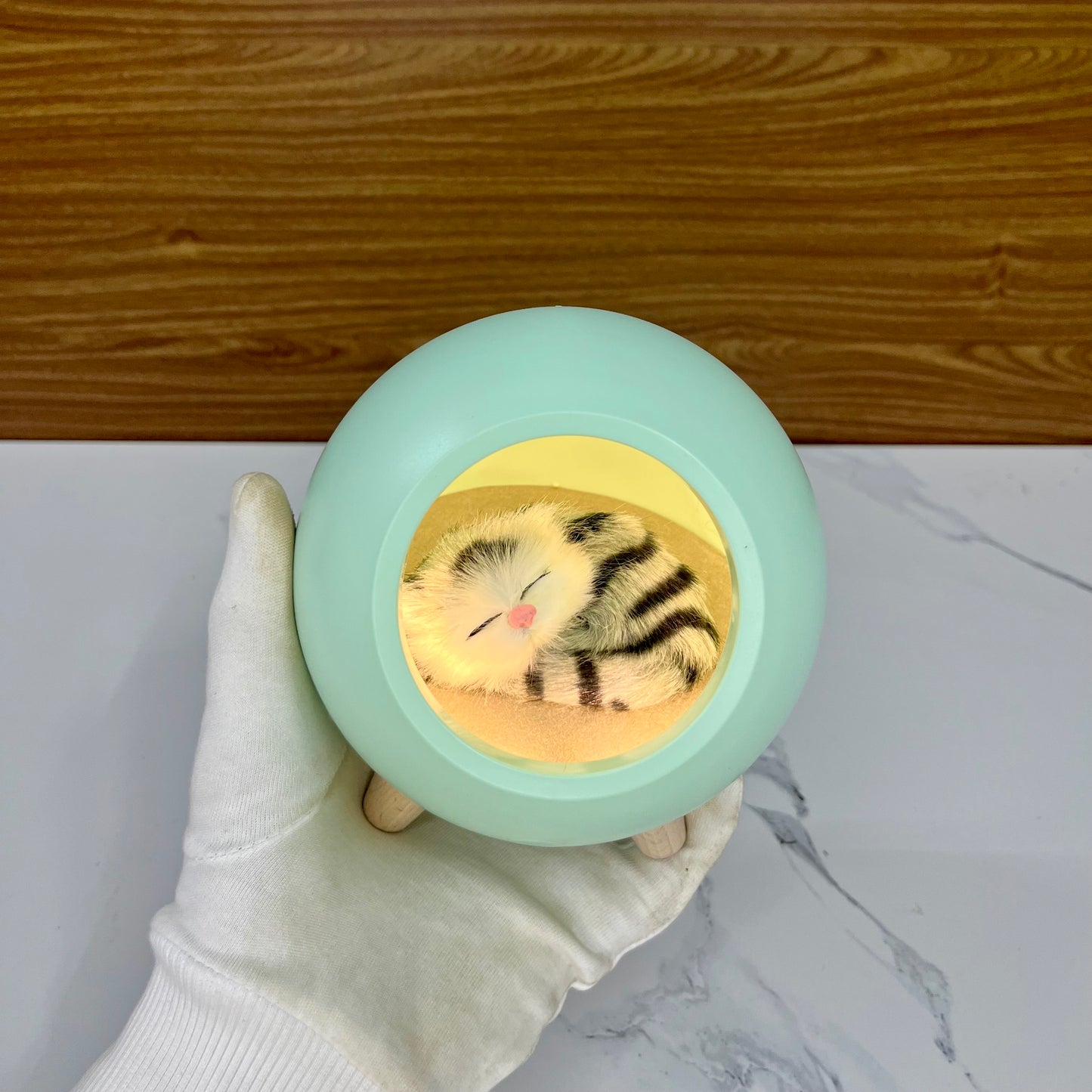 Cat House Night Light, USA Charging, Touch Adjustable, 1.2W, Rechargeable, Soft Warm Light, Ideal Fir Bedroom, Best For Gifting