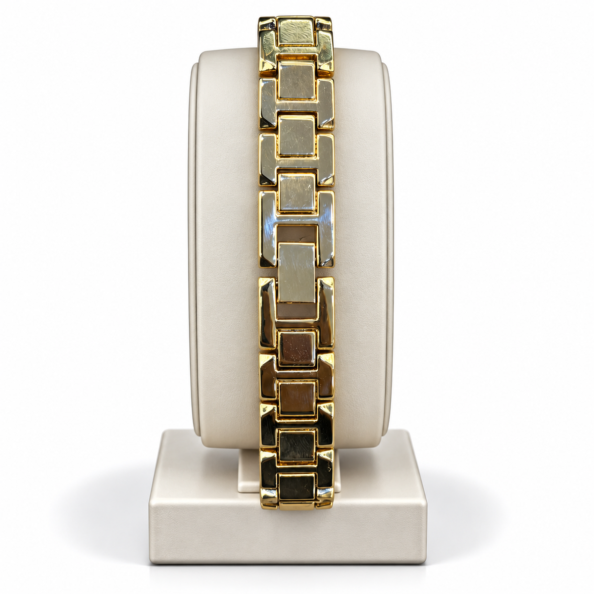 Chanel Black Rectangular Gold-Tone Luxury Watch