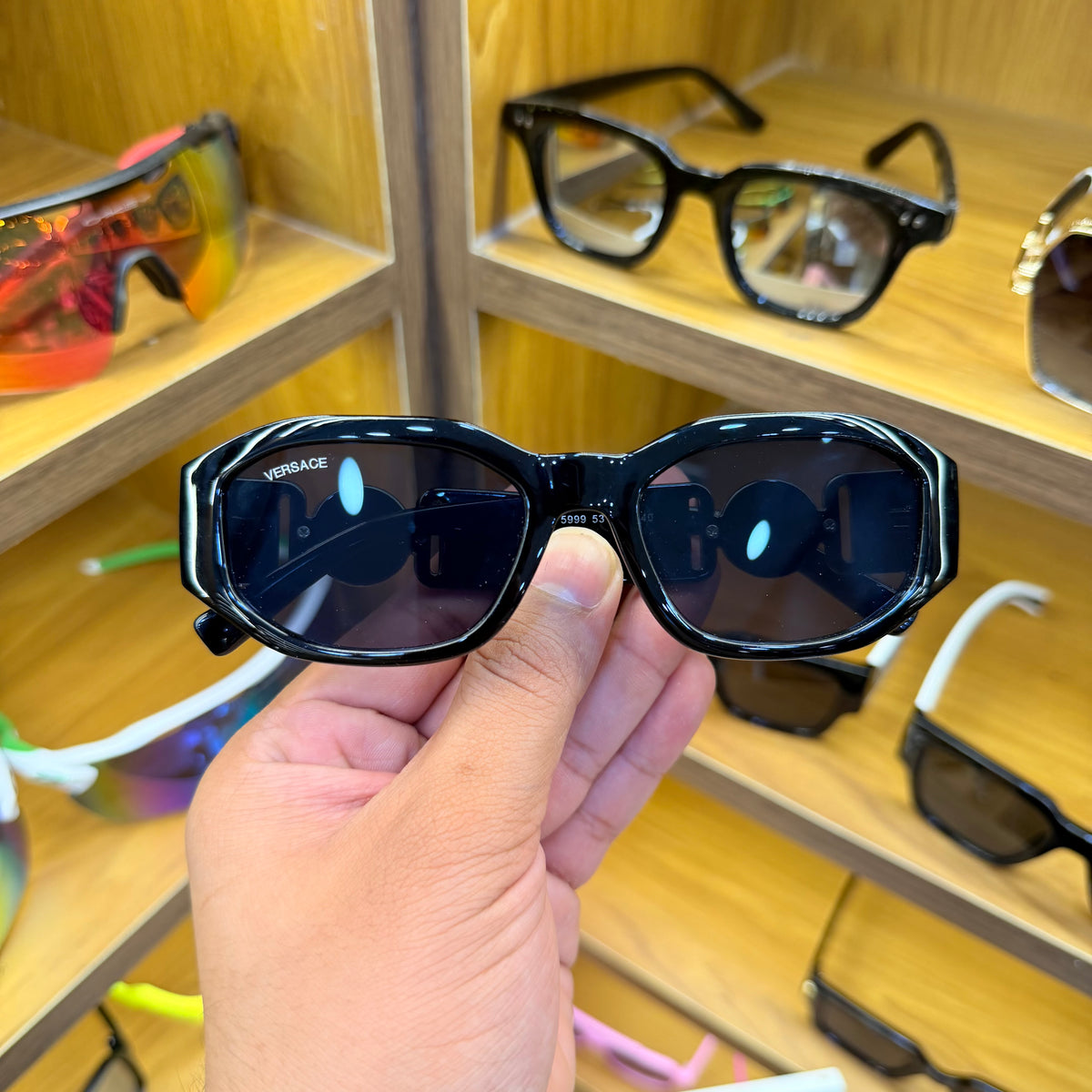 Versace Black Stylish Designer Premium Luxury Sunglass