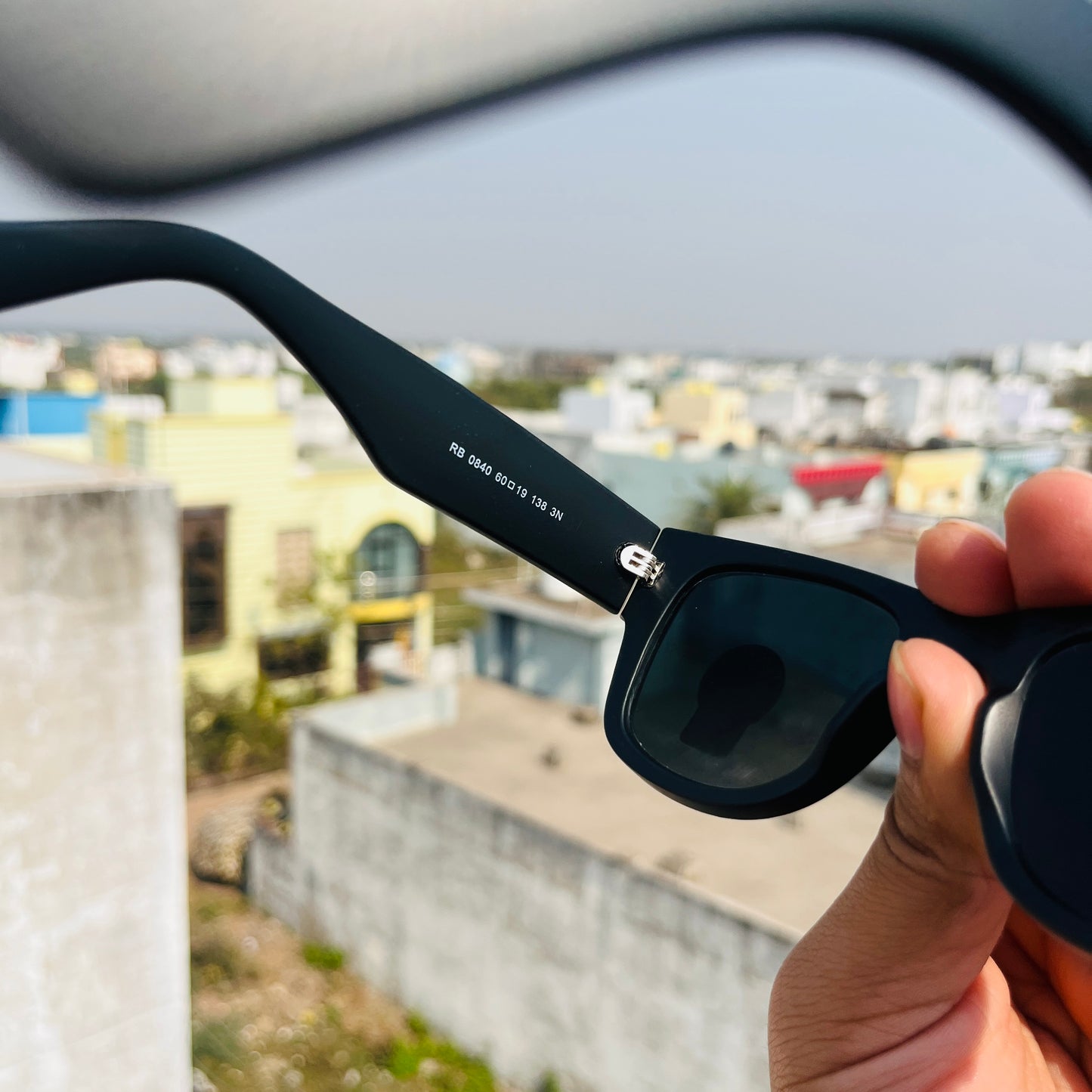 RB WAYFARER PUFFER Matt Black Premium Fashion Sunglass