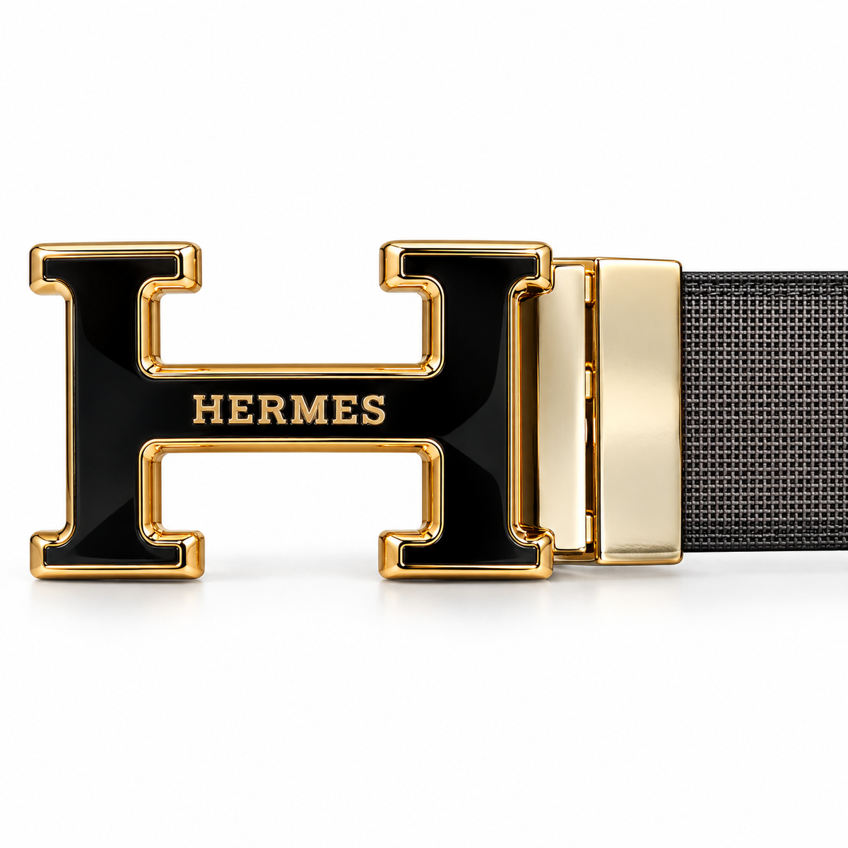Hermès Black Gold Premium Reversible Leather Belt – Black & Tan Brown