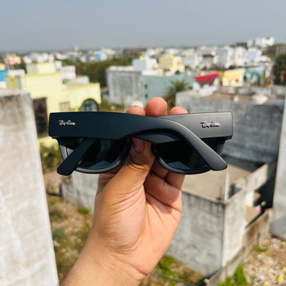 RB WAYFARER PUFFER Matt Black Premium Fashion Sunglass