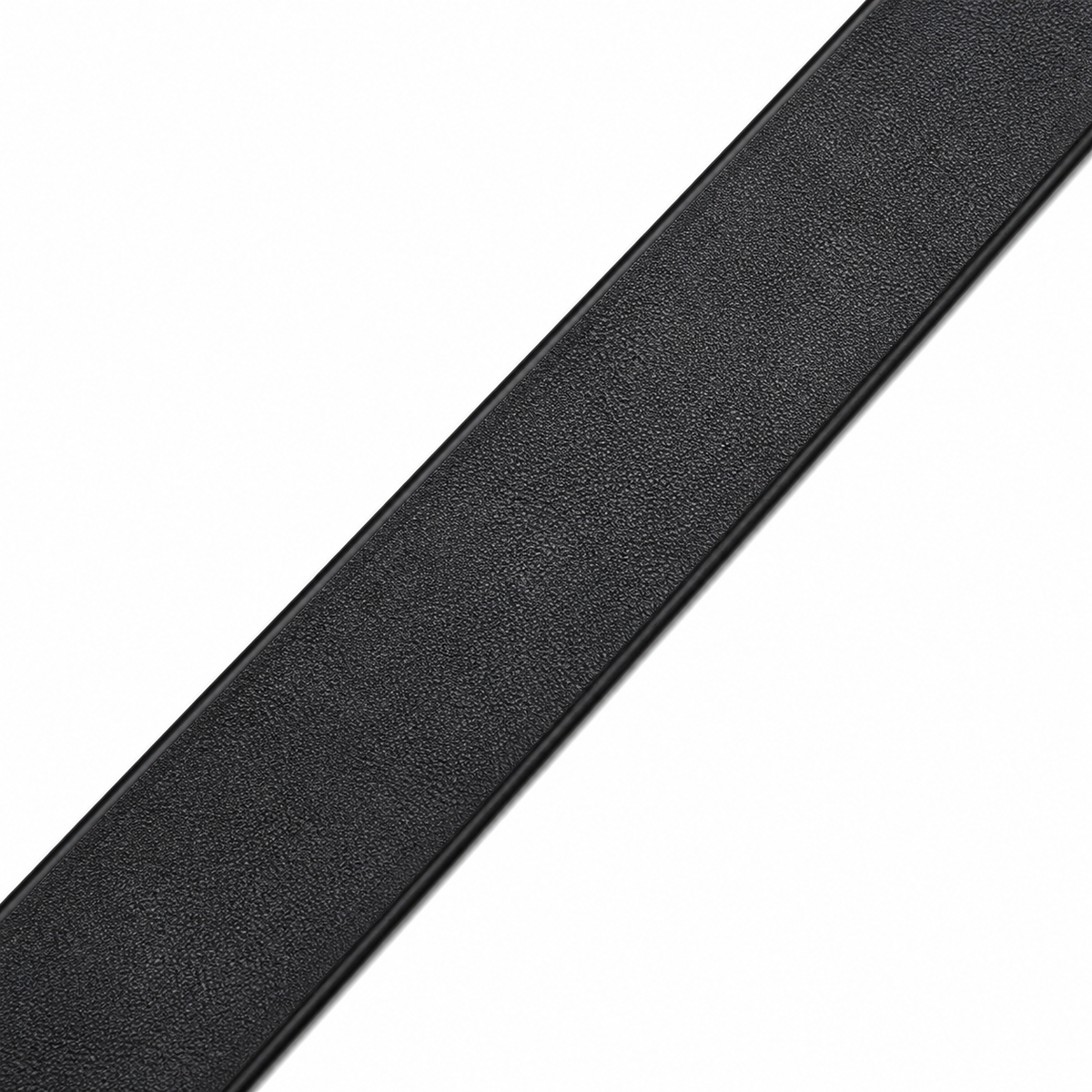 Van Husan Premium Black Leather Belt – Classic V Buckle
