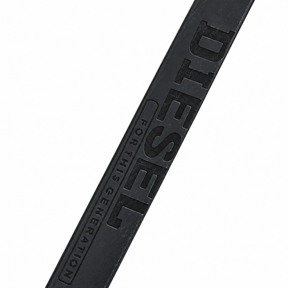 Diesel Black Signature Leather Belt