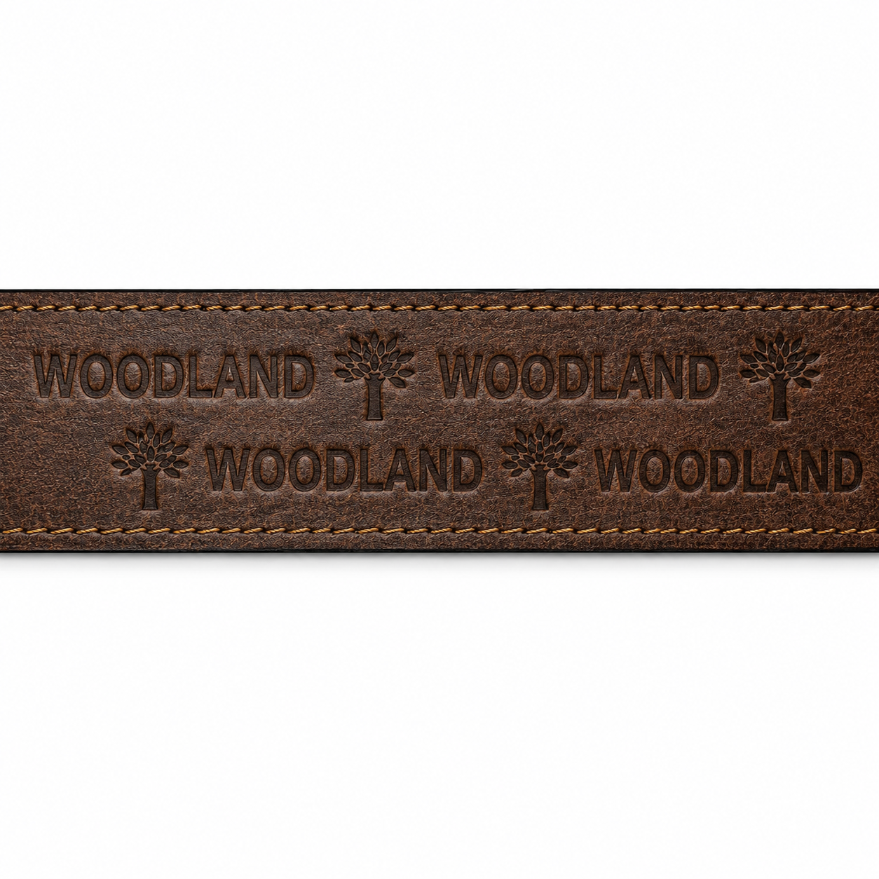 Woodland Premium Vintage Brown Leather Belt