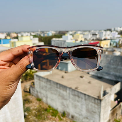 RB Reverse Trans Brown Premium Fashion Sunglass