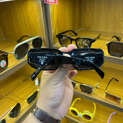 Prada PR 17WS Black Most Trending Unisex Luxury Fashion Sunglass