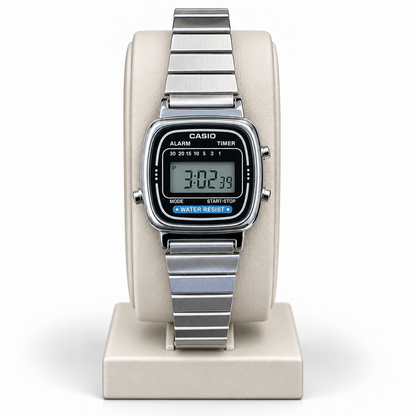 Casio Classic Small Silver Digital Retro Watch