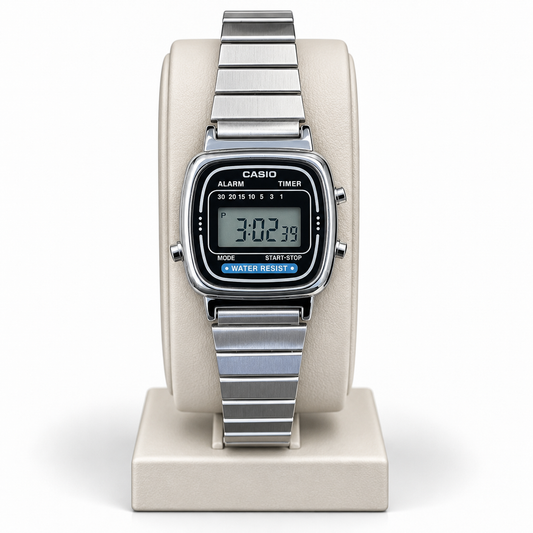 Casio Classic Small Silver Digital Retro Watch