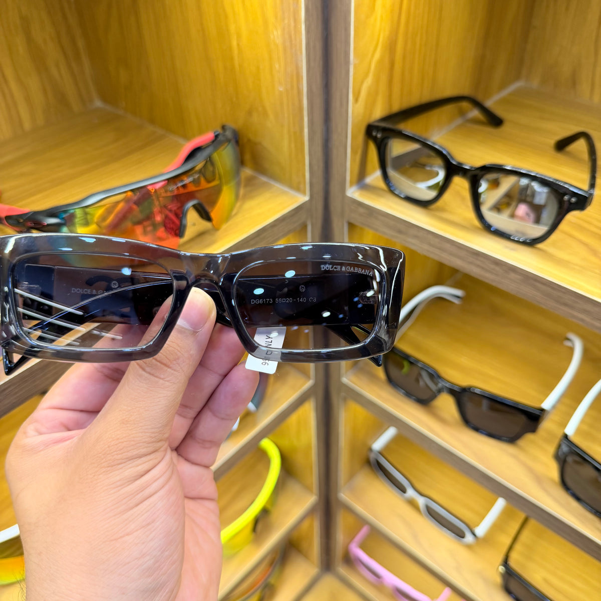 DG Rectangle Grey Colour Trending Luxury Sunglasses