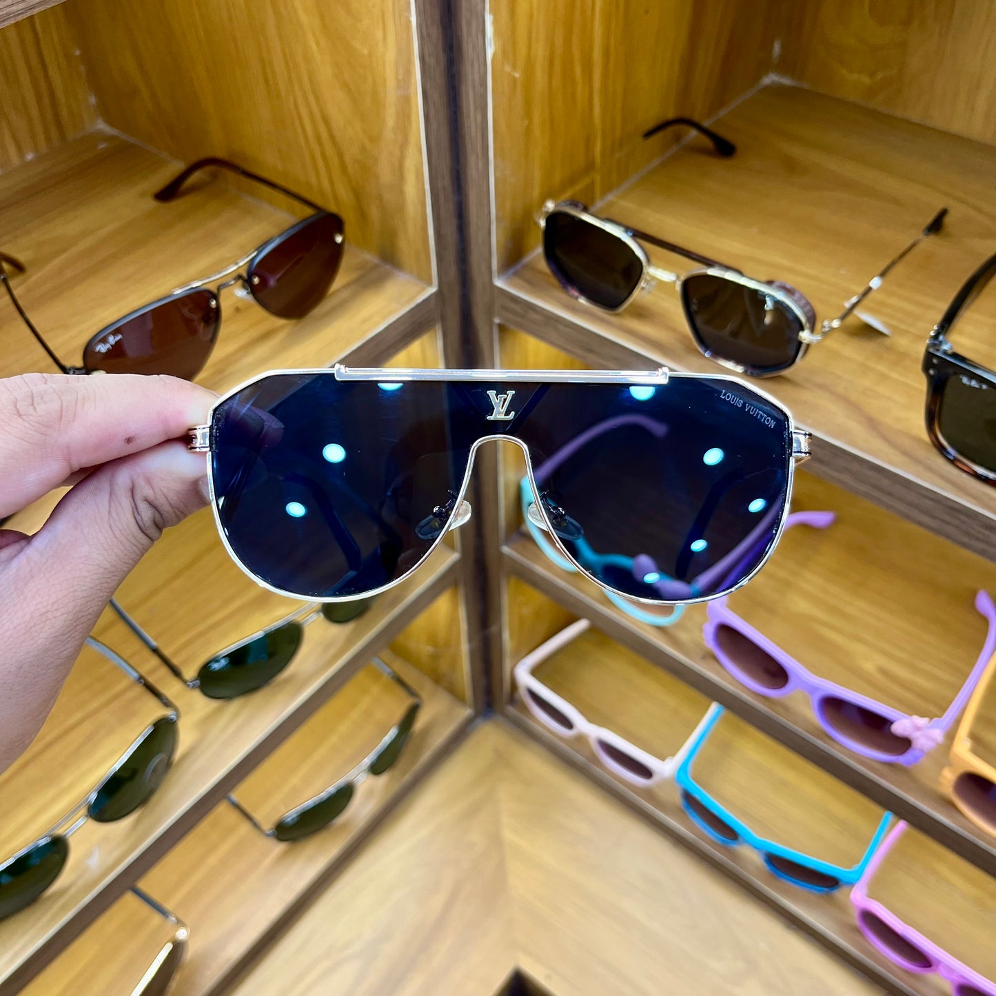 LV Gold-Black Luxury Fashion Sunglasses For Men
