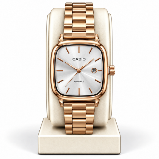 Casio LTP-B166G-9AV Timeless Collection GOLD Body Silver Dial