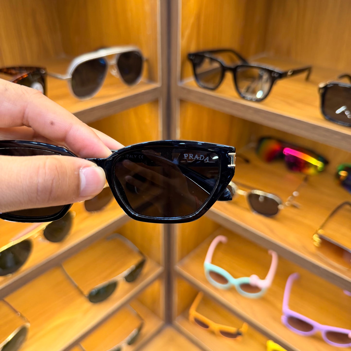 Prada 55312 Black Classy Luxury Sunglasses