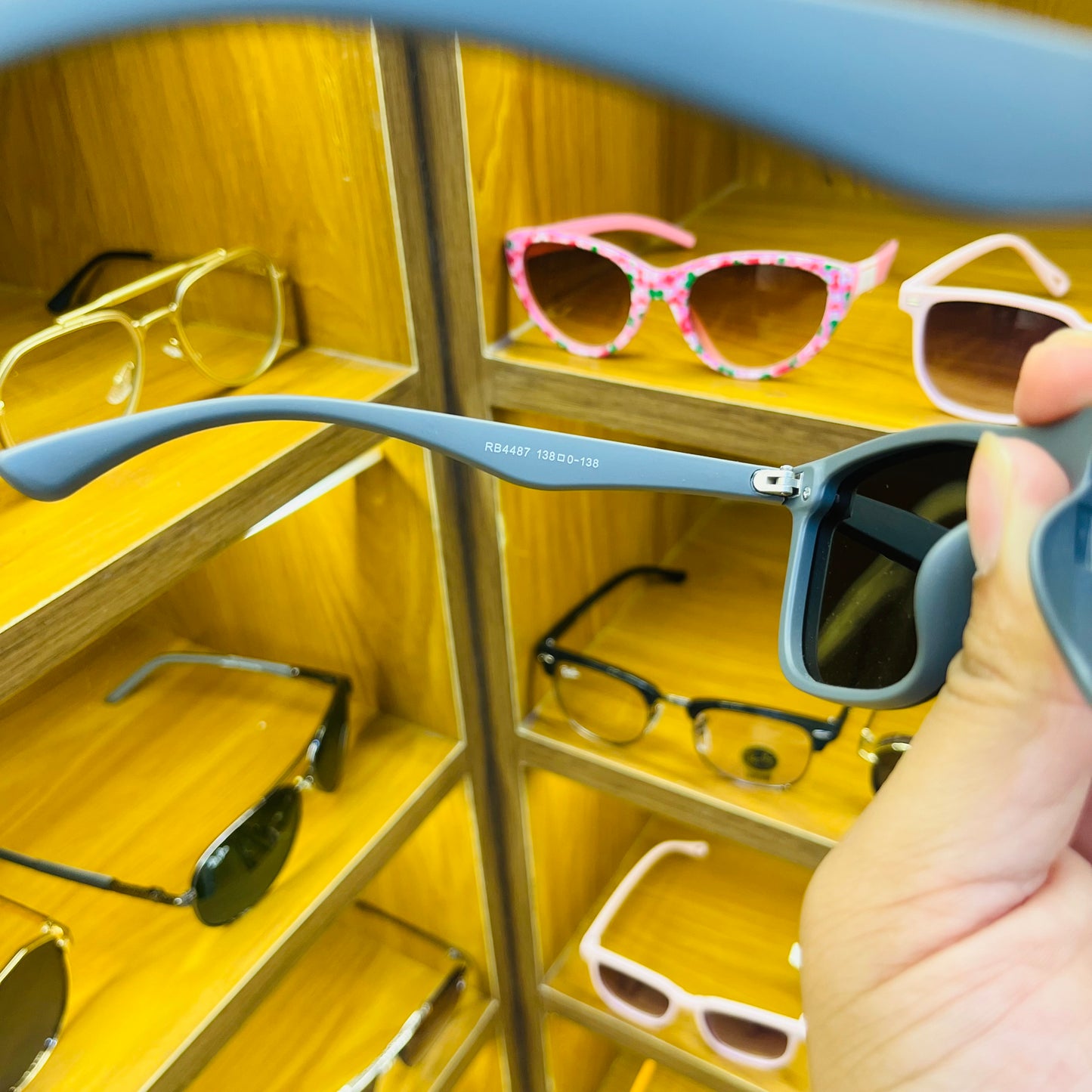 Ray Ban polarised RB4487 Matt Black-Grey Premium Sunglass