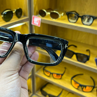 Tom Ford Luxury Eyewear Rectangle Bold Look Transparent Glasses - Most Trending Frame
