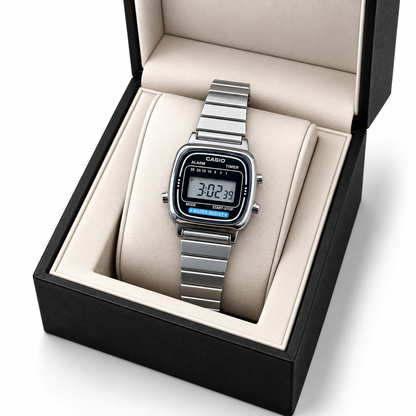 Casio Classic Small Silver Digital Retro Watch