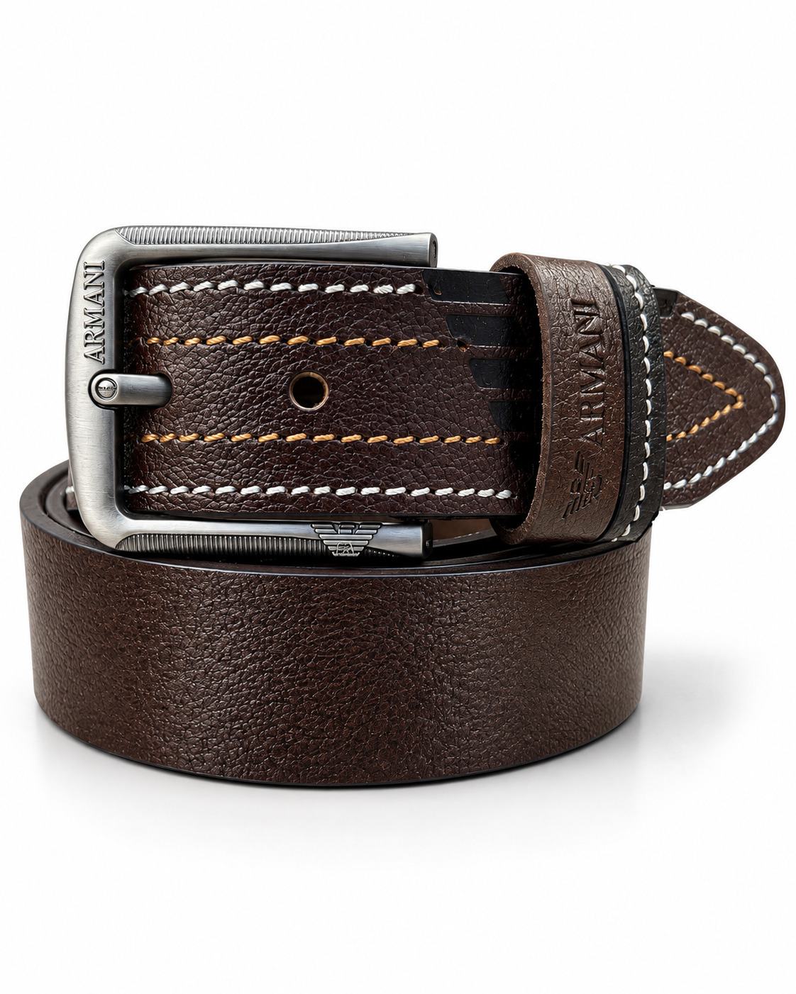 Armani Classic Brown Leather Belt
