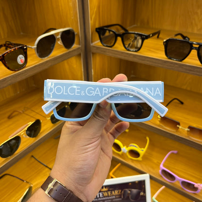 D&G Blue-White Premium Sunglasses