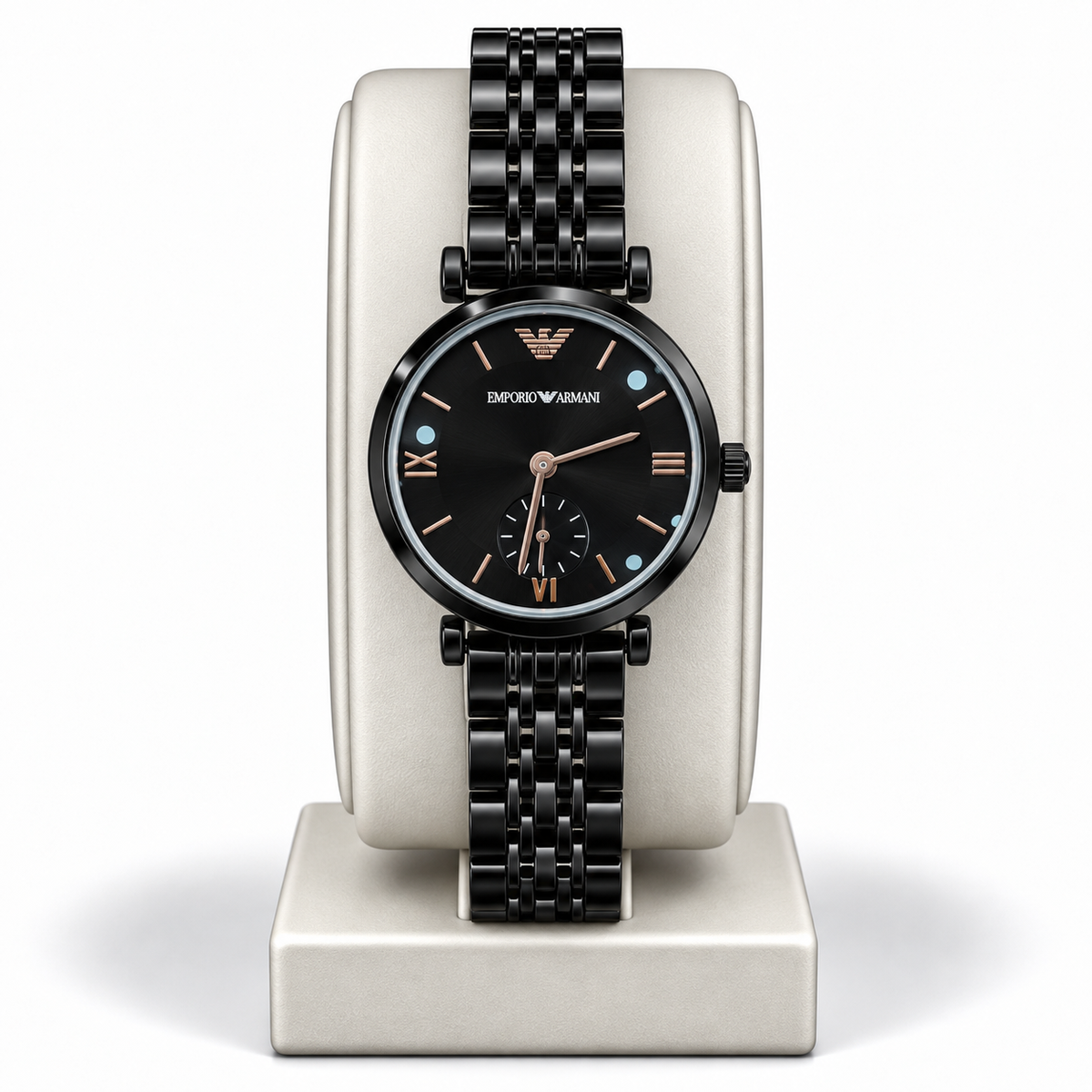 Emporio Armani Black Minimalist Chronograph Watch