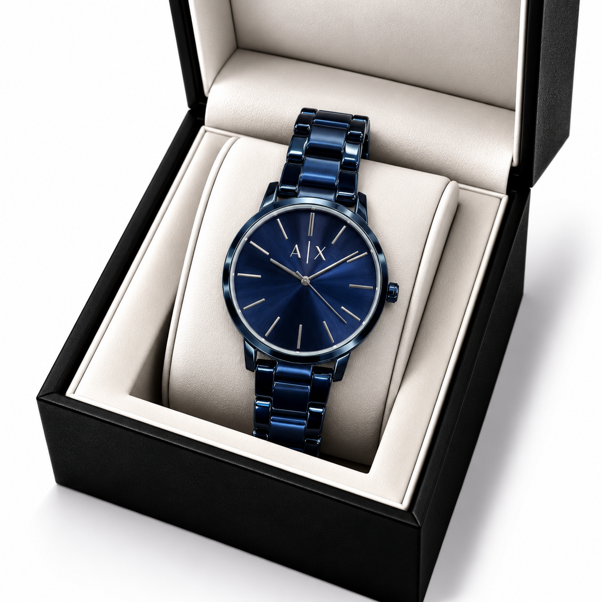 Armani Exchange Navy Blue Minimalist Men’s Watch