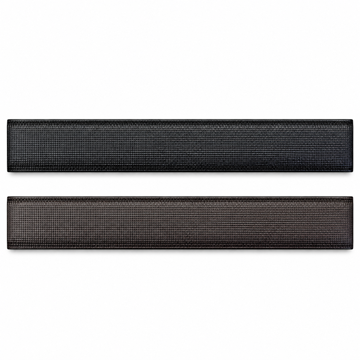 Louis Vuitton LV Matt Silver Reversible Black & Brown Textured Belt