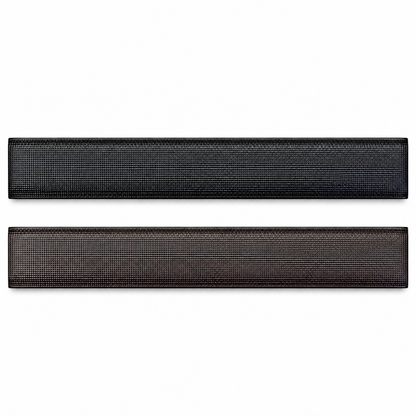 Louis Vuitton LV Matt Silver Reversible Black & Brown Textured Belt