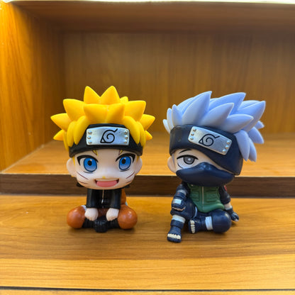 Naruto & Kakashi Anime Miniature Figurine Set – 2 Pc