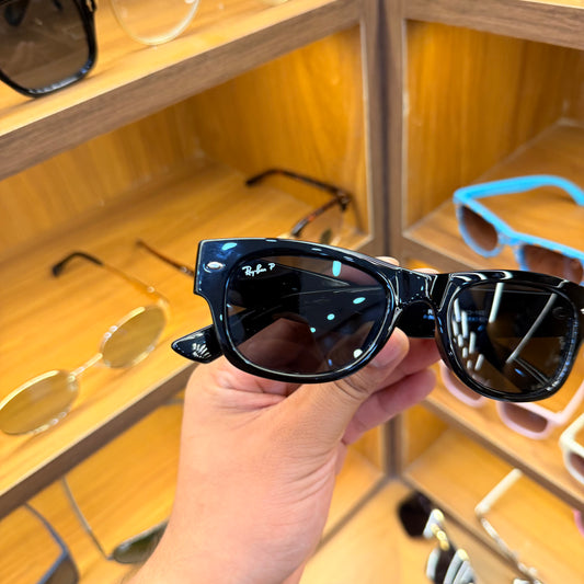 Ray-ban 0832 Unisex Square Glossy Black Premium Unisex Fashion Sunglass