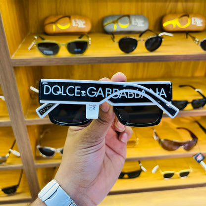 D&G Black-White Premium Sunglasses